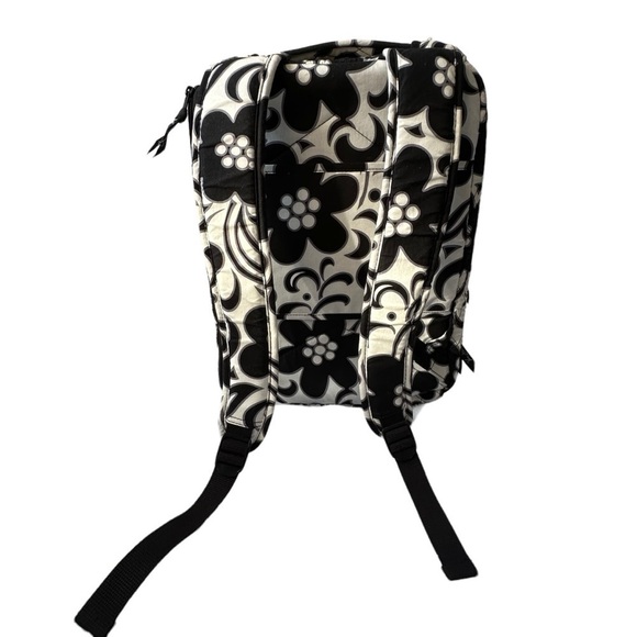 Vera Bradley Quilted Night and Day Black and White Laptop Backpack.